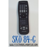 CONTROL REMOTO ORIGINAL DE TV MITSUBISHI ES COMPATIBLE CON VARIOS MODELOS DE TV MITSUBISHI Y ESTA DISEÑADO PARA CONTROLAR FUNCIONES DE TV/DVD/VCR/AUDIO/DTV/CBLE/DBS / NUMERO DE PARTE UR76EC1603-4/ EUR7646Z60/290P123A10 / MODELO LT-40164/WD-60738/WD-82838