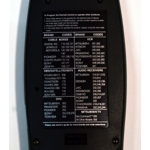 CONTROL REMOTO ORIGINAL DE TV MITSUBISHI ES COMPATIBLE CON VARIOS MODELOS DE TV MITSUBISHI Y ESTA DISEÑADO PARA CONTROLAR FUNCIONES DE TV/DVD/VCR/AUDIO/DTV/CBLE/DBS / NUMERO DE PARTE UR76EC1603-4/ EUR7646Z60/290P123A10 / MODELO LT-40164/WD-60738/WD-82838