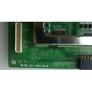 VIDEO DE PCB / DAEWOO 4959803524-00 MODELO DSP-4210GM