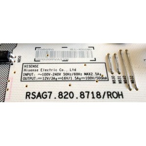 KIT DE TARJETAS PARA TV HISENSE / NUMERO DE PARTE MAIN 278091 / RSAG7.820.10315/ROH / 65A521FUR(0001) / 278090 / FUENTE 268696 / HLL-4365WU / RSAG7.820.8718/ROH / CQC13134095636 / PANEL HD650Y1U71-T0L1/WG\S0\GM\ROH / DISPLAY HV650QUB-F90 / MODELO 65R6E4