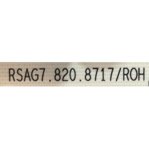 KIT DE TARJETAS PARA HISENSE SMART TV / MAIN 261426 / RSAG7.820.9615/ROH / FUENTE 264288 / RSAG7.820.8717/ROH / T-CON 288376 / RSAG7.820.9432/ROH / LED DRIVER 288470 / RSAG7.820.9616/ROH/ PANEL JHD550X3U81-TA\S0\FJ\GM\MCKD-1\ROH / MODELO 55H8G