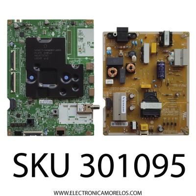 KIT DE TARJETAS PARA TV LG / MAIN EBU66758905 / EAX69581205(1.0) / FUENTE EAY65895502 / EAX69502102(1.0) / LGP43NT-21U1 / PANEL NC430TQG-AAKH3 NC430TQG-AAKH5 / DISPLAY LC430DQC(SP)(A1) / MODELO 43UQ8000AUB.BUSYLJM