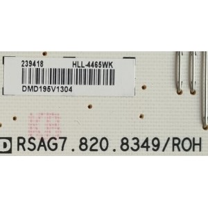 KIT DE TARJETAS PARA TV HISENSE / MAIN 248100 / RSAG7.820.8252/ROH / 248097 / FUENTE 239417 / RSAG7.820.8349/ROH / T-CON MACDJ4E12 / BN7W01FPEH91F / PANEL HD580S1U03-L1/S1/GM/ROH / MODELO 58R6E