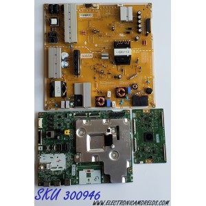 KIT DE TARJETAS PARA TV LG 4K·UHD·HDR / MAIN EBT64659203 / EAX67032905 / EAX67032905(1.0) / T-CON 5013A / 6870C-0700A / FUENTE EAY64489641 / EAX67165801 / LGP6065M-17SU12 / PANEL TPT750WR-QUBF991.K REV:S9WPAV / MODELO 65SJ850A-UC / 65SJ850A-UC.BUSYLJR