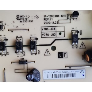 KIT DE TARJETAS PARA TV VIZIO / MAIN V756J03 608 / 1P-0209X00-4010 / Y8389608B / 1P-0211X00-4011 / 1P-0211C00-4011 / T-CON K0018HVZA / BG000N300 / 167007645A / FUENTE 09-75CAR160-00 / 1P-120CX01-1011 / V756-J03 / DISPLAY JR745R3HA4K / MODELO V756-J03