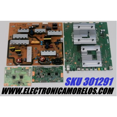 KIT DE TARJETAS PARA TV SONY BRAVIA / MAIN A5027249A 484 / 1-010-115-21 / A-5027-249-A 484 / T-CON 342911009C0811T / TD-0001 / ST5461D11-3 / LED DRIVER A5026318A 486 / 101013721 / FUENTE 100613424 / AC21202-1LF / PANEL YDBM055DCS11 / MODELO XR-55X90J