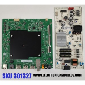 KIT DE TARJETAS PARA TV TCL / MAIN 30800-001079 / 40-R75PT2-MAD2HG / 11602-501074 / FUENTE 30805-000464 / 40-L12KW1-PWB1KG / 11601-500154 / PANEL LVU500NDAL / DISPLAY CV500U2-L02 REV:01 / MODELO 50G31