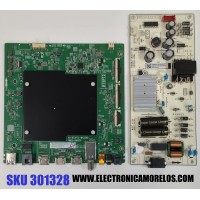 KIT DE TARJETAS PARA TV TCL / MAIN 30800-001079 / 40-R75PT2-MAD2HG / 11602-501074 / FUENTE 30805-000464 / 40-L12KW1-PWB1KG / 11601-500154 / PANEL LVU500NDAL / DISPLAY V500DJ8-Q01 F4  / MODELO 50G31