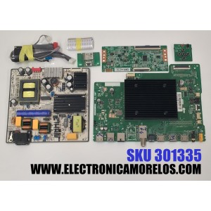 KIT DE TARJETAS PARA TV HKPRO / MAIN SVS671TA01-MA200CK / TD.NT72671.U781 / FUENTE 81-PBE055-H64C08 / SHG6004C-101H / T-CON N4TP580UHDPV6D / CC580PV6D / PANEL LVU580PADX E0011 / DISPLAY CC580PV6D VER.01  / MODELO HKP58UHD7