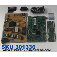 KIT DE TARJETAS PARA TV SAMSUNG ORIGINAL / MAIN BN94-11075H / BN41-02307B / BN97-10687A / FUENTE BN44-00852A / L48MSF_FDY / BN4400852A / T-CON 44-97711890 / 44-9771189O / HV480FHB-N40 / PANEL CY-JJ048BGEV4H / MODELO UN48J5201AFXZA ED04