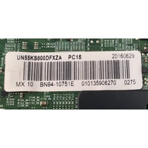 KIT DE TARJETAS PARA TV SAMSUNG ORIGINAL / NUMERO DE PARTE BN94-10751E / BN41-02504A / BN97-10623A / FUENTE BN44-00878A / L55E7_KSM / PSLF191E08A / PANEL CY-QK055FLLV4H / DISPLAY LSF550J09-L11 / BN96-39211A / MODELO UN55KS800DFXZA FA01