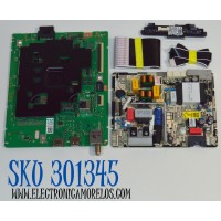 KIT DE TARJETAS ORIGINAL PARA TV SAMSUNG / NUMERO DE PARTE MAIN BN96-61905H / BN41-03350A / FUENTE L55S7AFVDX / L55S7_FVD / PANEL CY-BF055HGAV5H / DISPLAY T550VN07.X / BN96-60124A / MODELO UN55U7900FFXZA / UN55U7900FFXZA AC10