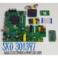 KIT DE TARJETAS ORIGINAL PARA TV ONN / NUMERO DE PARTE MAIN FUENTE 515CT9501M35 / AMT9501-ZC01-01/ M35/7750-01428 / 2130006980 / M25028-MT / T-CON T-000L / GSDT-000L / PANEL T320XVN02.H / DISPLAY T320XVN02.H / MODELO 100012589 32"