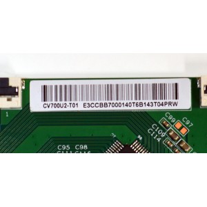 KIT DE TARJETAS ORIGINAL PARA TV PHILIPS / NUMERO DE PARTE MAIN 02-1RT51FBMA-T02T / 1RT51FB / FUENTE 81-PBE122-Z215001 / ZW9250 / T-CON E3CCBB7000140  / CV700U2-T01  / PANEL LVU700CHDX E0061 / DISPLAY CV700U2-T01 REV:04 / MODELO70PUL7553/F7