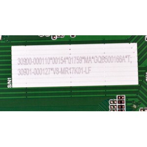 KIT DE TARJETAS ORIGINAL PARA TV TCL / NUMERO DE PARTE MAIN 30900-000110 / TD.R817T.771 (T) / 30901-000127 / MR17TF / V8-MR17K01-LF / FUENTE 30805-000458 / G0101-000200 / 40-L17EW2-PWB1KG / PANEL LVU650NDAL / DISPLAY ST6451D06-3 VER.2.1 / MODELO 65S41BR