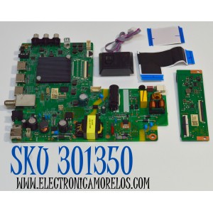 KIT DE TARJETAS ORIGINAL PARA TV ONN / NUMERO DE PARTE MAIN FUENTE 515CT9501M26 / AMT9501-ZC01-01 / T-CON 513C32B0M02 / TV32B0-ZC26-01(B) / 303C32B0232 / PANEL V320BJ9-Q01 / DISPLAY V320BJ9-Q01 REV.C1 / MODELO 100012589 32"