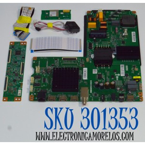 KIT DE TARJETAS ORIGINAL PARA TV ELEMENT XUMO TV / NUMERO DE PARTE 9011-240038-WC2010EK / TPD.T962D4.PC761 (T) / T-CON 7ADDJ1012 / B002HW703 / PANEL K430WDJ1 / DISPLAY V430DJ1-Q01 REV.D2 / MODELO E550AE43C
