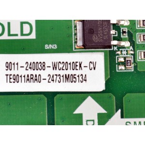 KIT DE TARJETAS ORIGINAL PARA TV ELEMENT XUMO TV / NUMERO DE PARTE 9011-240038-WC2010EK / TPD.T962D4.PC761 (T) / T-CON 7ADDJ1012 / B002HW703 / PANEL K430WDJ1 / DISPLAY V430DJ1-Q01 REV.D2 / MODELO E550AE43C