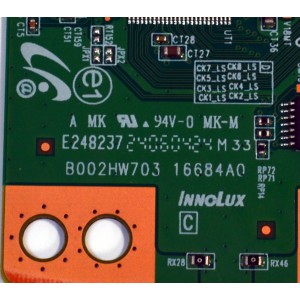 KIT DE TARJETAS ORIGINAL PARA TV ELEMENT XUMO TV / NUMERO DE PARTE 9011-240038-WC2010EK / TPD.T962D4.PC761 (T) / T-CON 7ADDJ1012 / B002HW703 / PANEL K430WDJ1 / DISPLAY V430DJ1-Q01 REV.D2 / MODELO E550AE43C