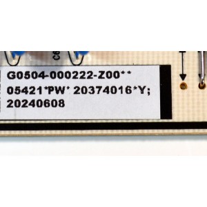 KIT DE TARJETAS ORIGINAL PARA TV TCL / NUMERO DE PARTE MAIN 30800-000501 / 40-MR17G7-MAA2HG / 11602-500466 / 30801-000480 / V8-MR17K01-LF / FUENTE G0504-000222 / 40-L20XH4-PWC1ZG / 11601-500051 / PANEL LVU75NDAL / DISPLAY ST7461D03-2 / MODELO 75S41BR