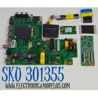 KIT DE TARJETAS ORIGINAL PARA TV ONN / NUMERO DE PARTE MAIN FUENTE 515C90111M60 / MT90111-ZC01-01 / M60/1436-00965 / T-CON 513C32E0M11 / TV32E0-ZC-01(A) / 303C32E0231 / PANEL HV320WHB-F56 / DISPLAY HV320WHB-F56 REV.4.0 / MODELO 100012589 32"