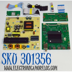 KIT DE TARJETAS ORIGINAL PARA TV VIZIO / NUMERO DE PARTE MAIN 515C55860M09Y / MT55860-ZC01-01 / FUENTE 514C6507M05 / TV6507-ZC02-01 / T-CON 513C6571M03 / TV6571-ZC26-01 / DISPLAY HV650QUB-F71 / MODELO V4K65M-0810 / V4K65M-0810 LMV1V1MA