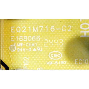 KIT DE TARJETAS ORIGINAL PARA TV VIZIO / NUMERO DE PARTE MAIN 515C55860M09Y / MT55860-ZC01-01 / FUENTE 514C6507M05 / TV6507-ZC02-01 / T-CON 513C6571M03 / TV6571-ZC26-01 / DISPLAY HV650QUB-F71 / MODELO V4K65M-0810 / V4K65M-0810 LMV1V1MA