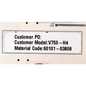KIT DE TARJETAS ORIGINAL PARA TV VIZIO / NUMERO DE PARTE MAIN 60103-00640 / TD.MT5691.U751 / FUENTE 60101-03808 / SHG7502C-116E / T-CON 44-97717840 / 47-6021327 / PANEL BOEI750WQ1 / DISPLAY HV750QUB-N9D / MODELO V755-H4 / V755-H4 LHBFB4KW