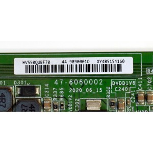KIT DE TARJETAS ORIGINAL PARA TV VIZIO NUMERO DE PARTE MAIN FUENTE 60000-00057 / TPD.MT5586.PC753 (T) / MB-MT5586-B / 4700025102 / T-CON 44-98900010 / 47-6060002 / HV550QUBF70 / 44-9890001O / PANEL BOEI550WQ1 / DISPLAY HV550QUB-F70 / MODELO V4K55M-0804