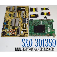 KIT DE TARJETAS ORIGINAL PARA TV SAMSUNG / NUMERO DE PARTE BN94-13061A / BN41-02636A / BN41-02636 / BN97-14340K / FUENTE BN44-00874D / L75E7NR_NHS / BN4400874D / PANEL CY-QN075FLLV1H / DISPLAY LSF750FF05-N01 / MODELO QN75Q6FNAFXZA
