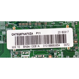 KIT DE TARJETAS ORIGINAL PARA TV SAMSUNG / NUMERO DE PARTE BN94-13061A / BN41-02636A / BN41-02636 / BN97-14340K / FUENTE BN44-00874D / L75E7NR_NHS / BN4400874D / PANEL CY-QN075FLLV1H / DISPLAY LSF750FF05-N01 / MODELO QN75Q6FNAFXZA