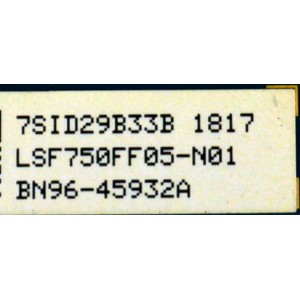 KIT DE TARJETAS ORIGINAL PARA TV SAMSUNG / NUMERO DE PARTE BN94-13061A / BN41-02636A / BN41-02636 / BN97-14340K / FUENTE BN44-00874D / L75E7NR_NHS / BN4400874D / PANEL CY-QN075FLLV1H / DISPLAY LSF750FF05-N01 / MODELO QN75Q6FNAFXZA