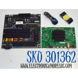 KIT DE TARJETAS ORIGINAL PARA TV TCL / NUMERO DE PARTE MAIN G0301-000364 / G0102-000216 / 40-MT26G1-MAB2HG / FUENTE 260132008841 / HKL-850407 / 1030-4007571 / PANEL HK850WLEDM-JH81H / DISPLAY PT850GT01-4 VER.1.0 / MODELO 85S410R