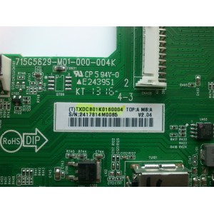 MAIN / INSIGNIA 756TXDCB01K016 / TXDCB01K016 / 715G5829-M01-000-004X / 715G5829-M01-000-004K / 715G5829-M0A-002-004K / PANEL TPT390J1-HVN01 REV:000H / MODELO NS-39D400NA14