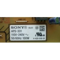 FUENTE DE PODER GL9 / SONY 072-0001-3091 / 1-886-899-11 / APS-331(CH)  / APS-331 / PANEL V320BJ8-PE1 REV:C1 / MODELO KDL-32EX340