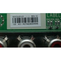 MAIN TOSHIBA / 75023520 / 431C3J51L01 / 461C3J51L01 / STJ32T / VTV-L32709 / PANEL V315B5-L12 Rev C1 / MODELO 32C110U