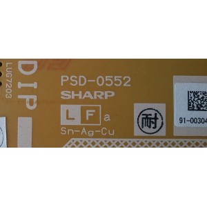 FUENTE DE PODER / SHARP RDENCA272WJQZ / PSD-0552 / QPWBF0195SNPZ (81) / PANEL LK370T3GW20Z / MODELOS LC-32SB23U / LC-32SB24U / LC-37D44U / LC-37SB24U