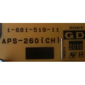 FUENTE DE PODER / SONY 1-474-205-11 / APS-260(CH) / 147420511 / APS-260 / 1-881-519-11 / PANEL LTY460HM01 / LTW460HQ02B00 / MODELOS KDL-46EX400 / KDL-46EX405 / KDL-46EX500 / KDL-46NX810