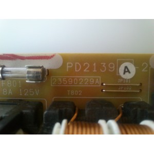 SUB FUENTE DE PODER / TOSHIBA 23764258 / PD2139A-2 / 23590229A	 MODELO 46HM15