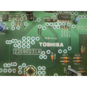 SEÑAL DE A/V / TOSHIBA 23764260 / PD2141A-1 / 23590231A	MODELO 46HM15