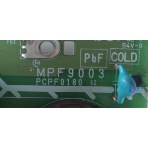 TARJETA BALASTRA DE LAMPARA / PANASONIC LSXK0303 / MPF9003 / PCPF0180  MODELO PT-50LCZ7