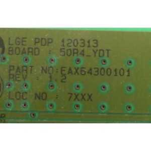 BUFFER YDRVTP / LG EBR73763902 / EAX64300101 / PANEL PDP50R40000 / MODELO 50PA5500-UG / 50PA6500-UA AUSLLHR / 50PA6500-UA AUSLLJR / 50PA6500-UG BUMLLJR / 50PM6700-UB AUSLLJR / 50PM9700-UA AUSLLJR / 50PA5500-UG AUSLLHR