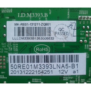 MAIN / RCA 50RE01M3393LNA5-B1 / 20131222154251 / LD.M3393.B / 20131222154251 12V a1 / 3393B1353 / PANEL V500HJ1-PE8 / MODELO LED50B45RQ / CHECAR LOS CONECTORES A DETALLE