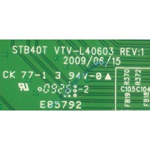 MAIN TOSHIBA 75016468 / 431C1K51L51 / 461C1K51L51 /STB40T / VTV-L40603 / MODELO 46RV525RZ	