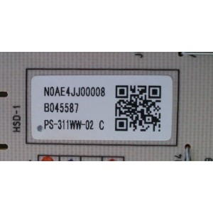 FUENTE DE PODER / PANASONIC N0AE4JJ00008 / 1CA2181 A / PS-311 / PS-311WW-02 / PANEL LC420EUH (SC)(A4) / MODELO TC-42LD24