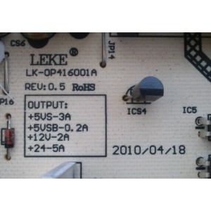 FUENTE DE PODER / SIGMAC LK-OP416001A / CQC04001011196 / MODELO NE32AB1	