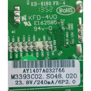 MAIN / AOYUAN / SPELER AY1407A032 / KFD-4V0 / KB-6160 / 2PE6054-3 / 3BD0007418 / MODELO M3393C02.S02	