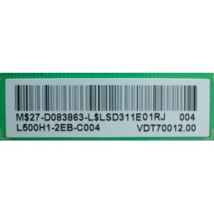 DRIVER LED / PANASONIC 27-D083863 / C500E06E02A / CCP-508SW / MODELO TC-50LE64	