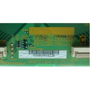 TARJETA DIGITAL CONTROLADORA / PIONEER AWW1316 / ANP2194-A / A / C / AWV2508 / MODELO PDP-5010FD	