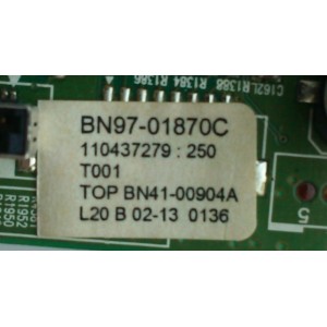 MAIN / SAMSUNG BN94-01545C / BN41-00904A / BN97-01870C / PANEL LTA400HH-L02 / MODELO LNT4069FX/XAA